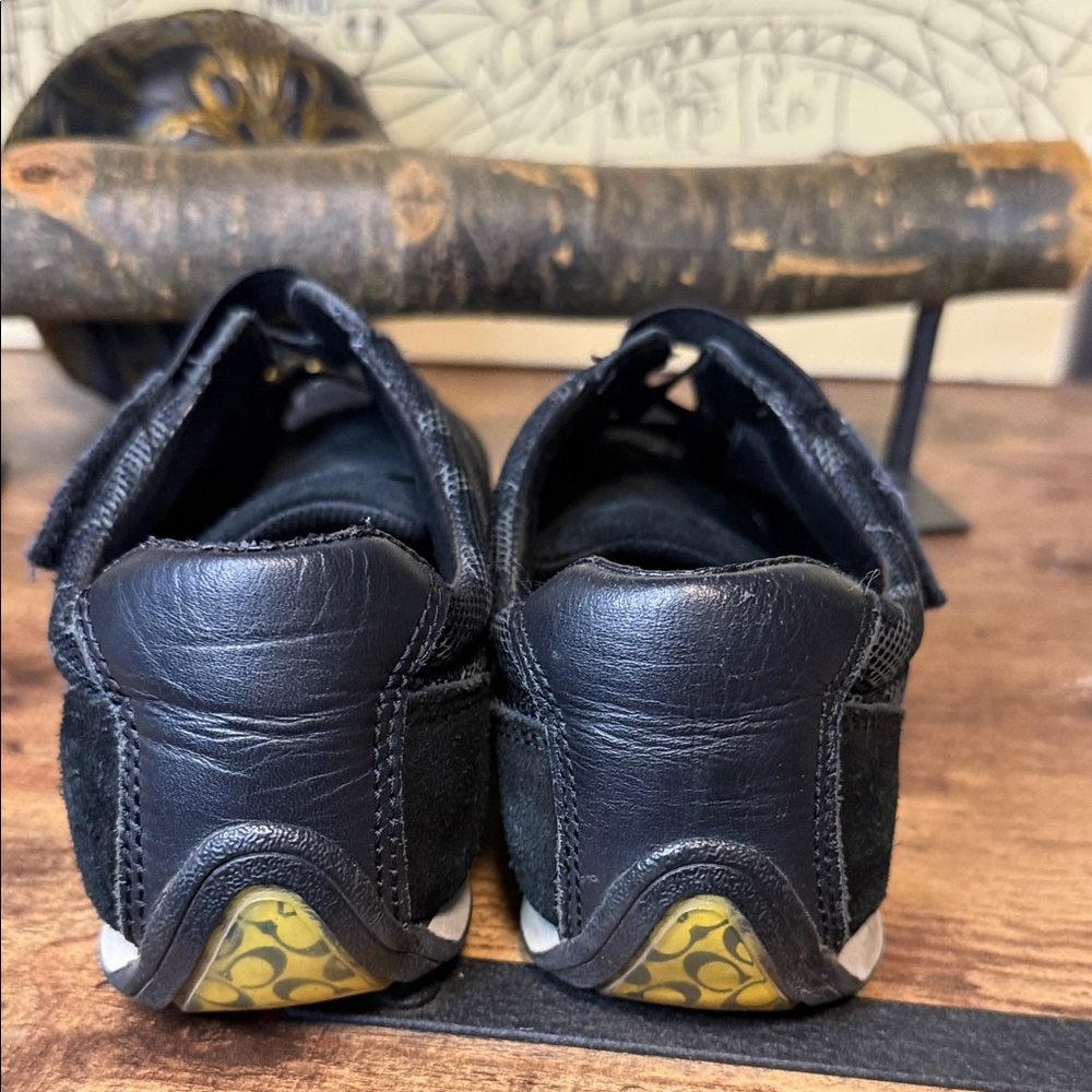 Coach Women's Black Mesh Sneakers - Picture 14 of 15